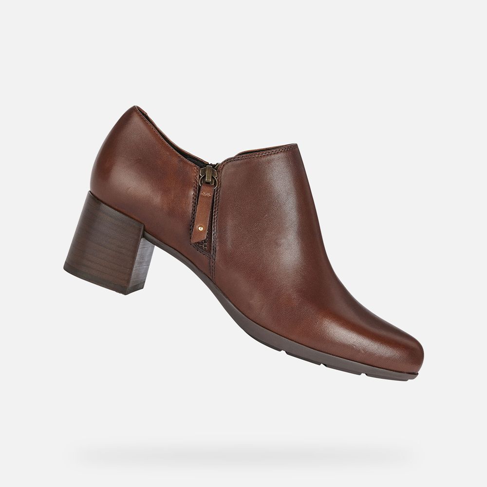 Geox Bayan Topuklar Kahverengi - New Annya Mid - DGP-274638